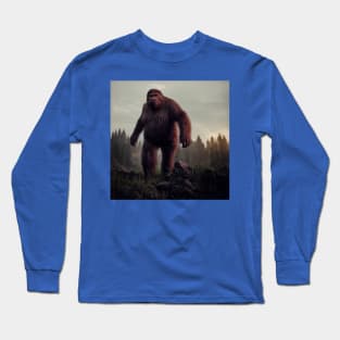 Sasquatch in Nature Long Sleeve T-Shirt